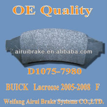 D1075 BUICK Lacrosse disc brake pads